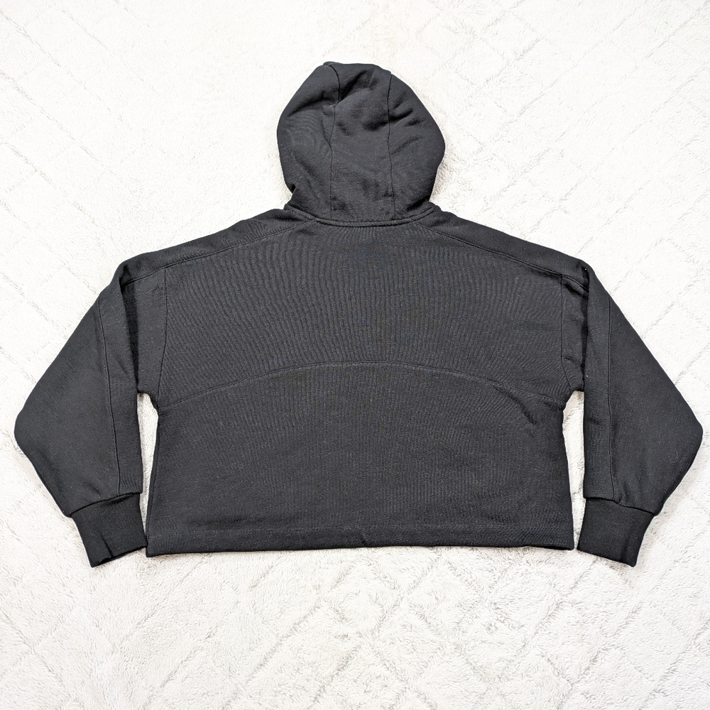 Sweaty Betty Hoodie Women's S Black Essentials Crop Pullover Sweat French Terry - Picture 7 of 7